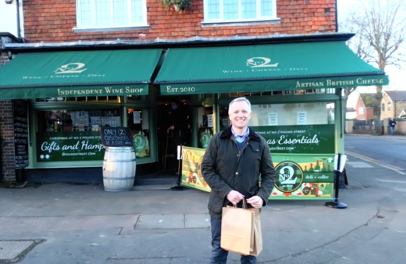 Rob Butler MP for Aylesbury visiting No.2 Pound Street