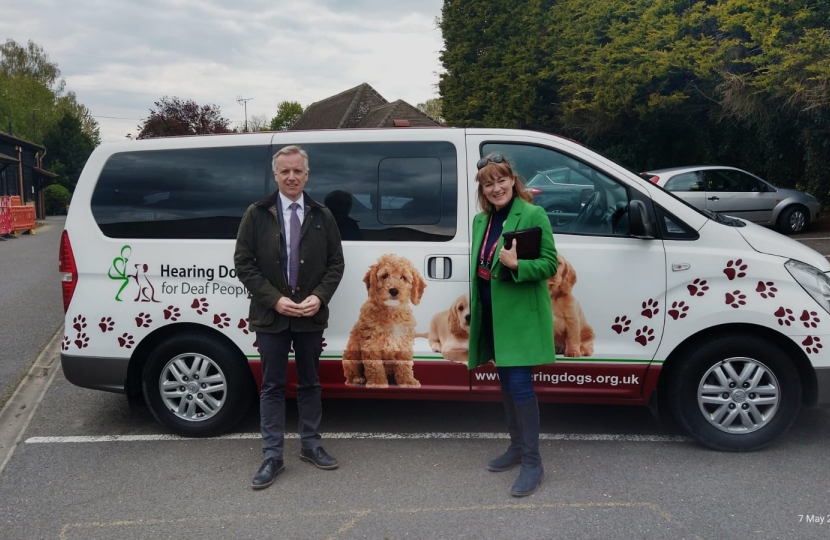 Rob Butler Outside Hearing Dogs for Deaf People