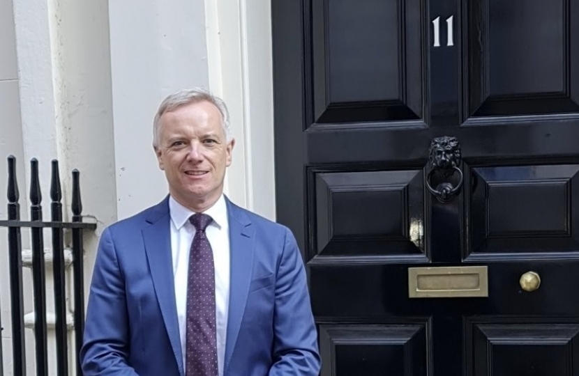 Rob Butler outside No 11 Downing Street