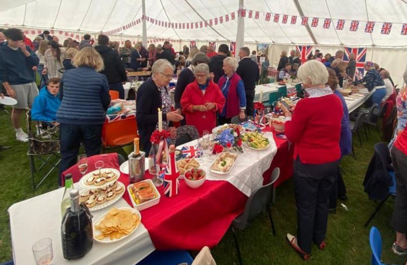 A lively and busy celebration in Bledlow