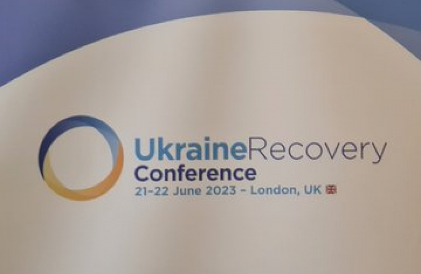 Rob at Ukraine Recovery Conference