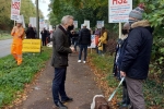 Rob Butler MP at HS2 Protest